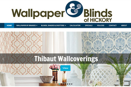 Wallpaper and Blinds of Hickory